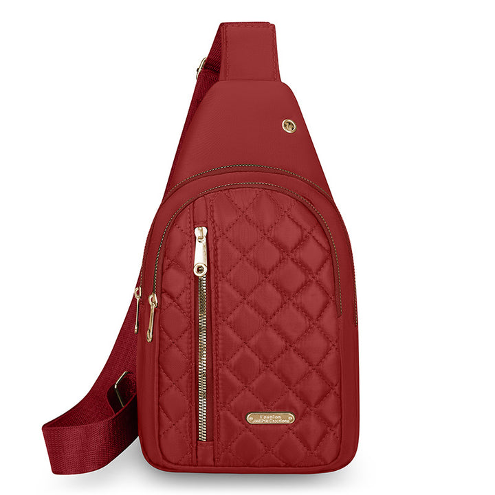 Quilted One-Shoulder Sling Bag Bowlift