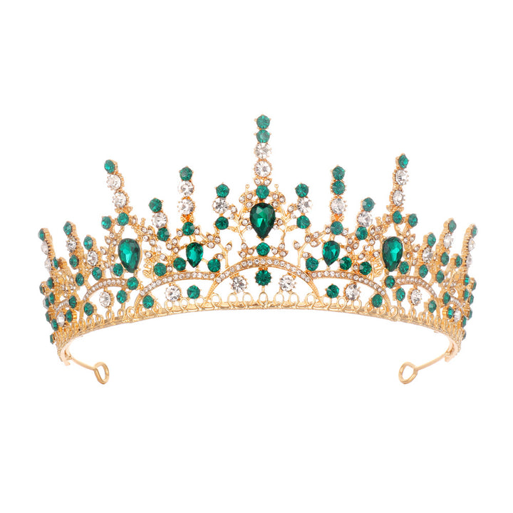 Women Elegant Tiara with Sparkling Crystals Bowlift