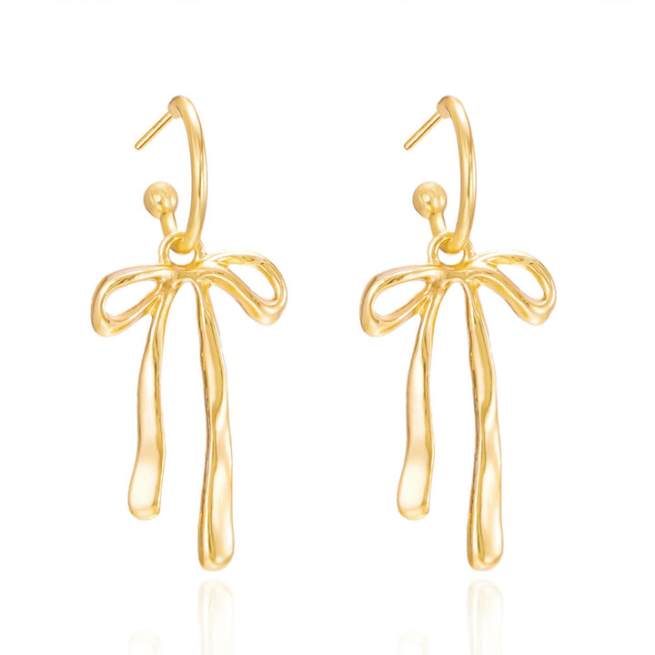 BowLift | Dainty Dangle Bow Earrings