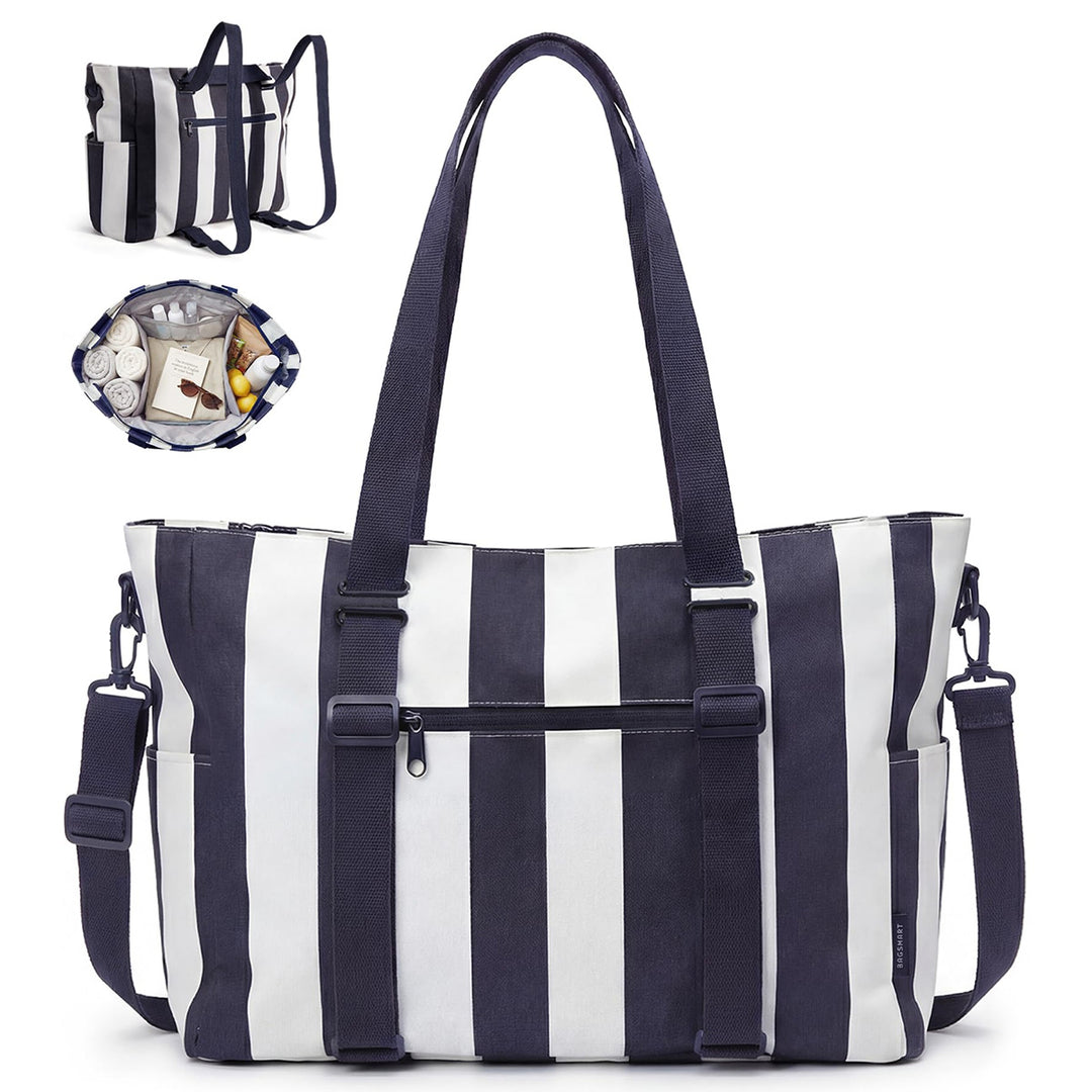 Multifunctional tote bag with practical interior Bowlift