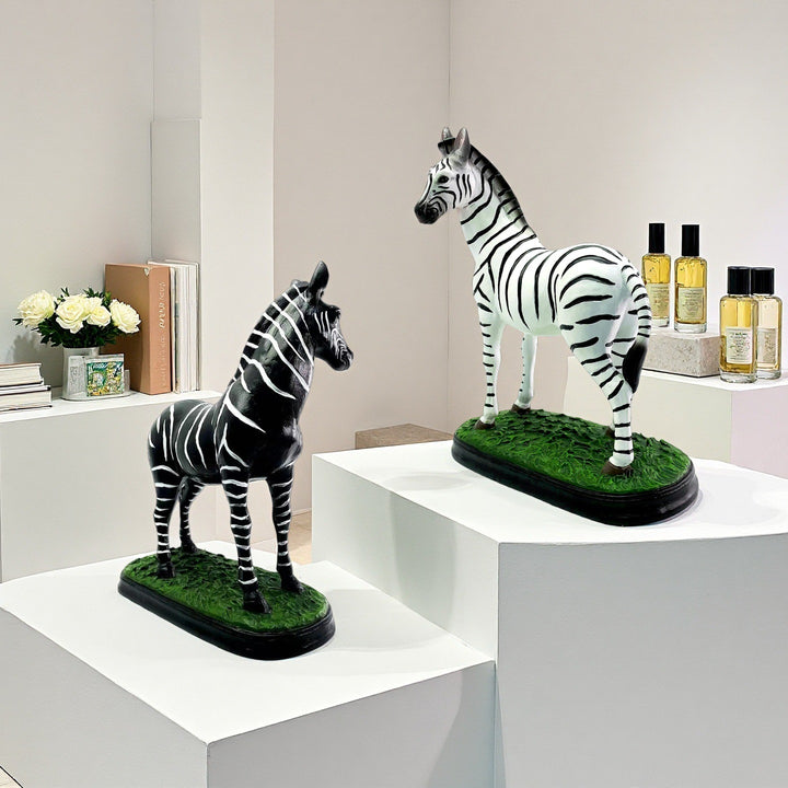 Decorative Zebra Figure Bowlift
