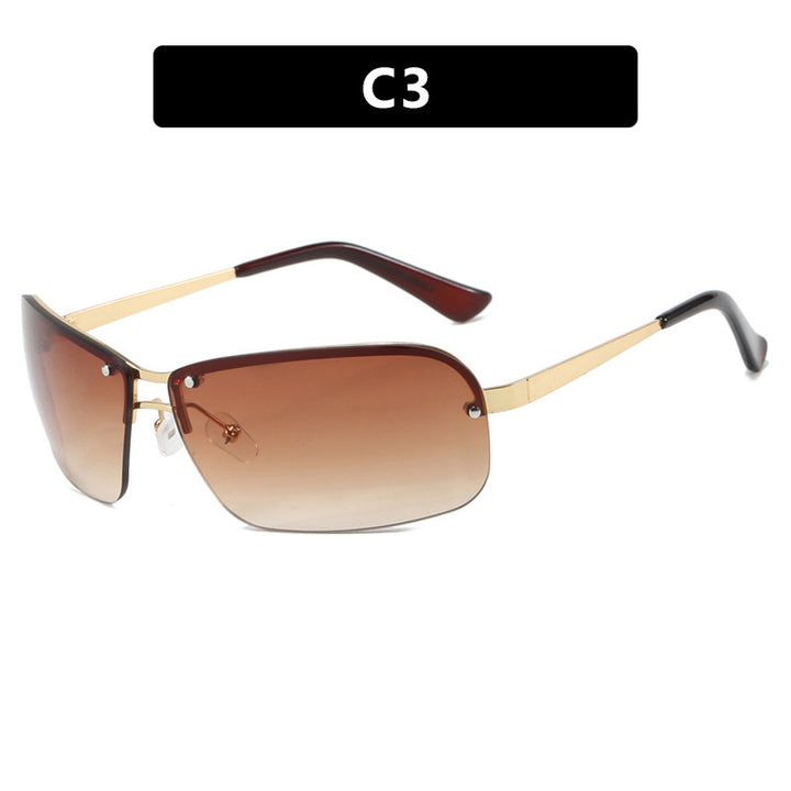 Ladies sunglasses with large, elegant lenses and a modern metal frame Bowlift