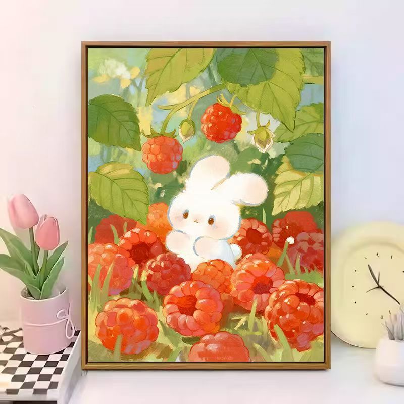 Cute Bunny-Themed Canvas Wall Art Bowlift
