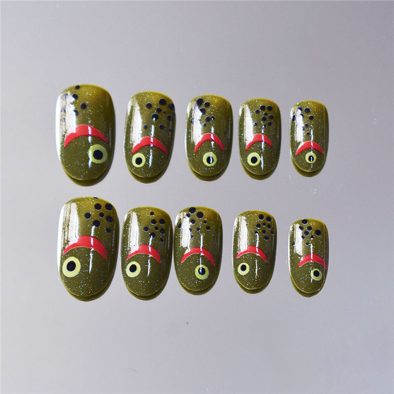 Artistic Fish-Themed Press-On Nails Bowlift