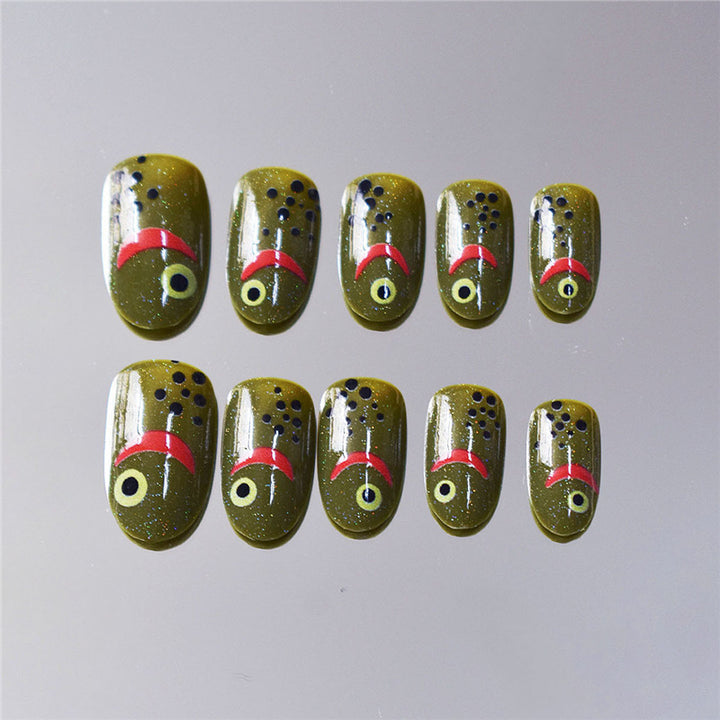 Artistic Fish-Themed Press-On Nails Bowlift