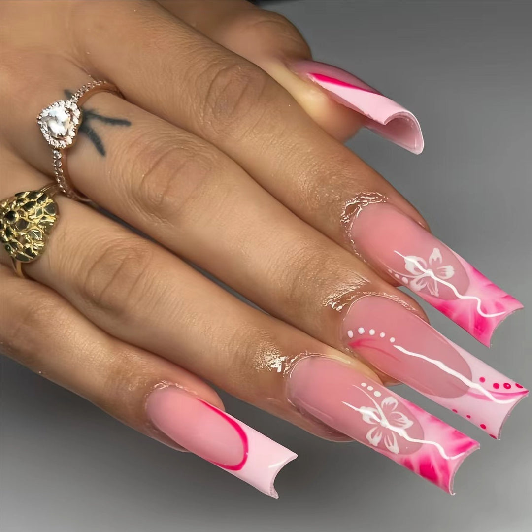 Artistic Press-On Nail Art Enhancements Bowlift