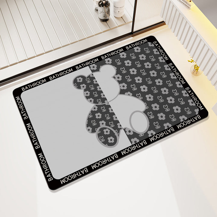 Cute Cartoon-Themed Bath Mat Bowlift