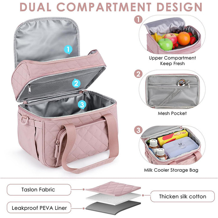 Elegant cooler bag with practical drink holder Bowlift