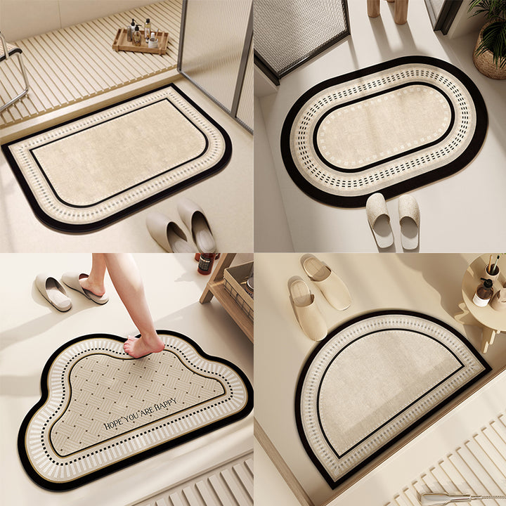 Luxurious Half-Moon Entry Mat