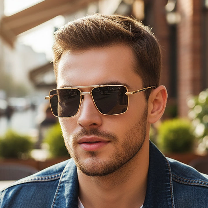 Ladies futuristic square sunglasses Bowlift