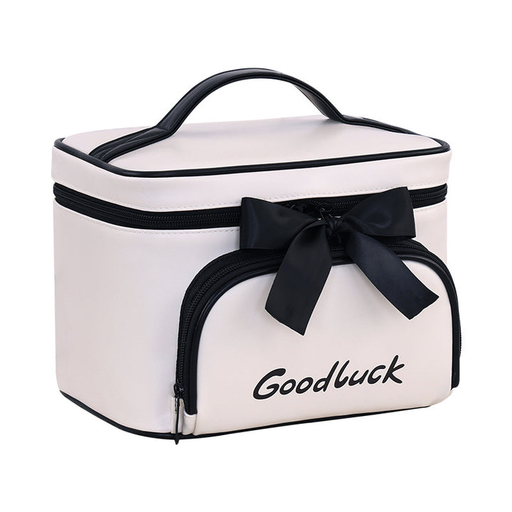Cosmetic Organizer With Stylish Design And Practical Carrying Handle Bowlift