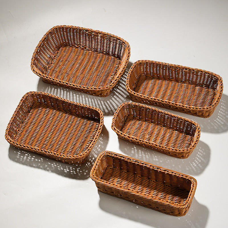 Handcrafted Round Wicker Serving Bowl Bowlift