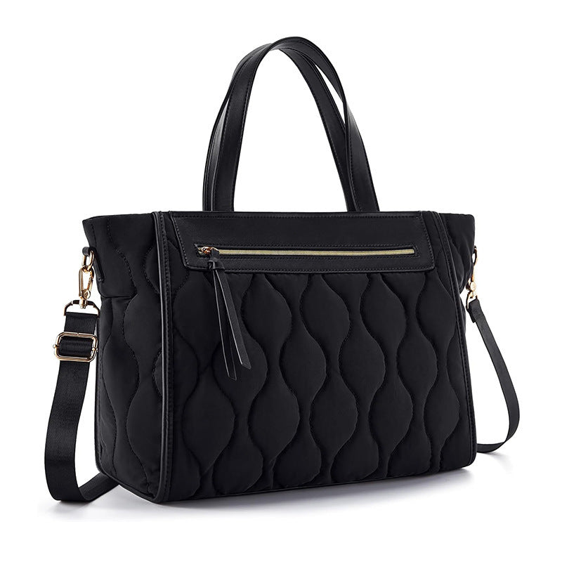 Fashionable and Elegant Shoulder Bag with Textured Design Bowlift
