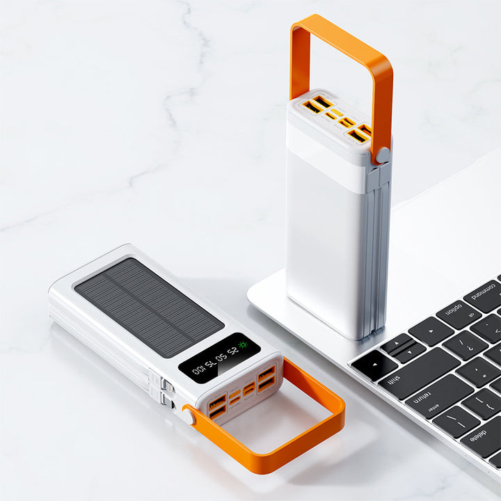 Portable Solar Power Bank with Innovative Hybrid Charging System Bowlift