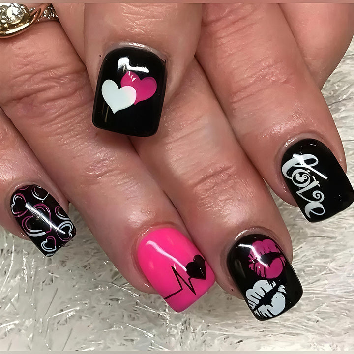 Creative Love-Themed Nail Art Bowlift