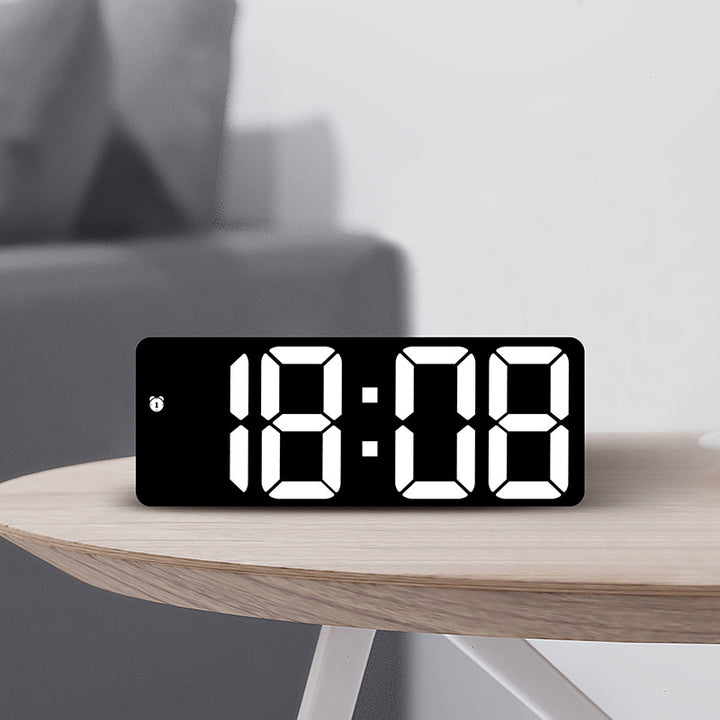Digital LED clock with large display and colorful digits Bowlift