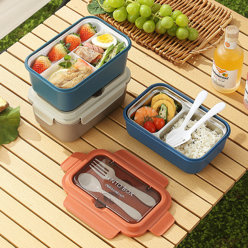 Leakproof Compartmentalized Kids Bento Lunchbox with Removable Round Soup Bowl and Utensil Storage Bowlift