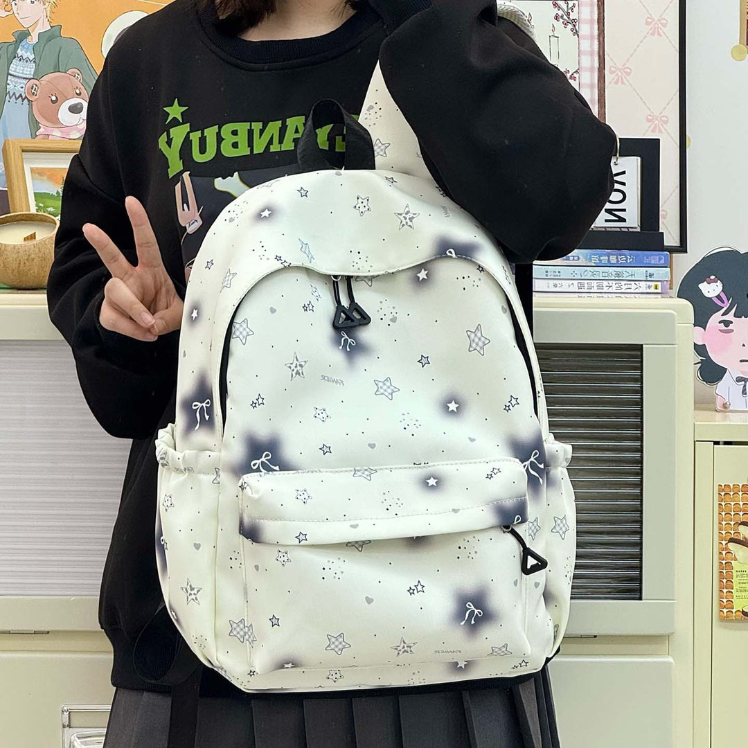 Star-Patterned Lightweight Backpack Bowlift