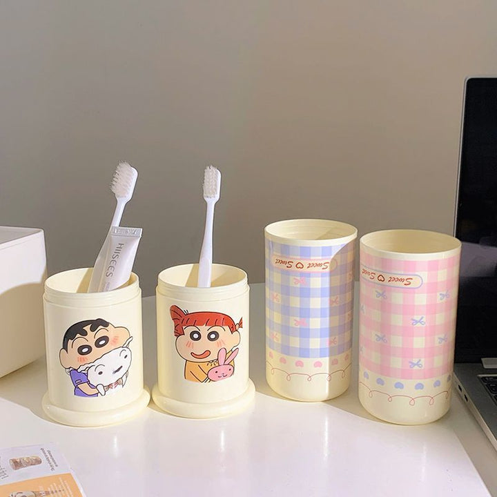 Toothbrush holder with creative cartoon design Bowlift