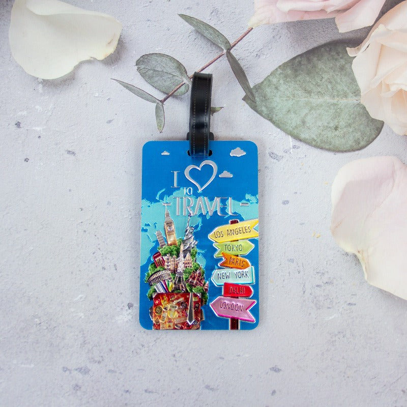 Artistic Travel Luggage Tag Bowlift