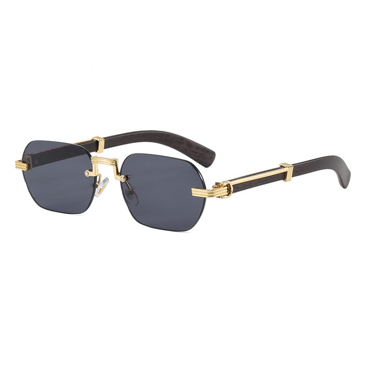 Women's Geometric Designer Sunglasses with Luxurious Metal Frame Bowlift