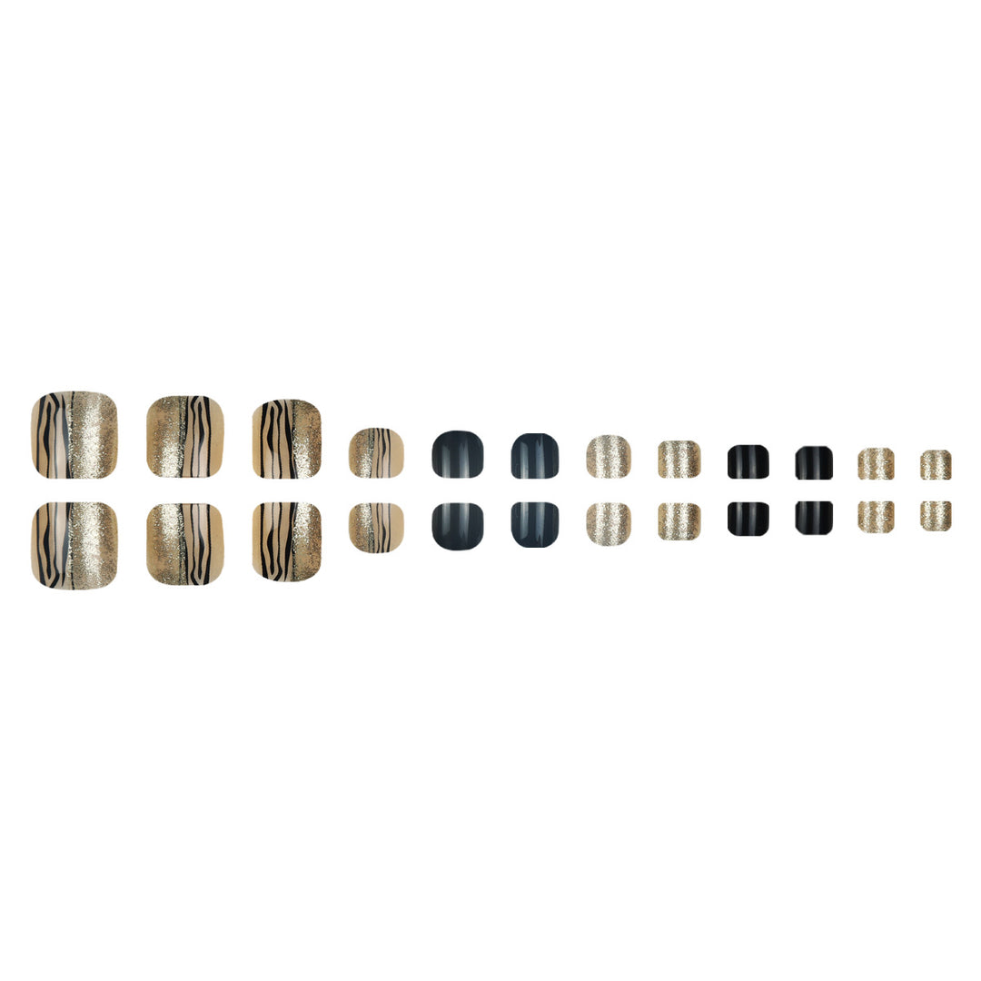Stylish Decorative Press-On Toenails Bowlift