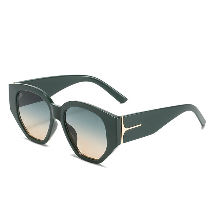 Fashionable Cat-Eye Sunglasses with Unique Geometric Frame Bowlift