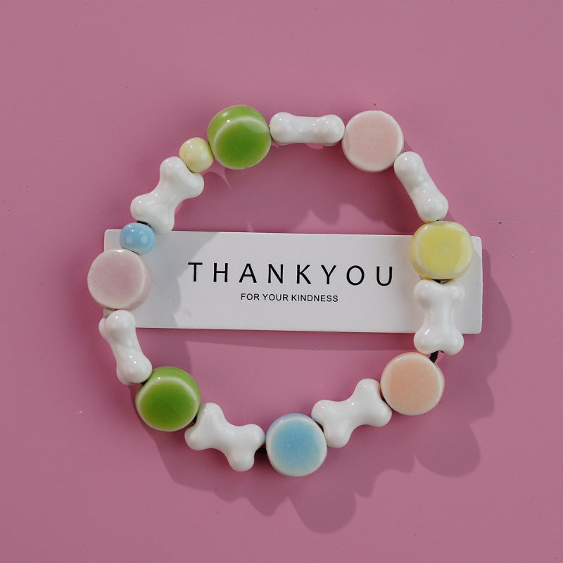 Heart-Shaped Beaded Bracelet Bowlift