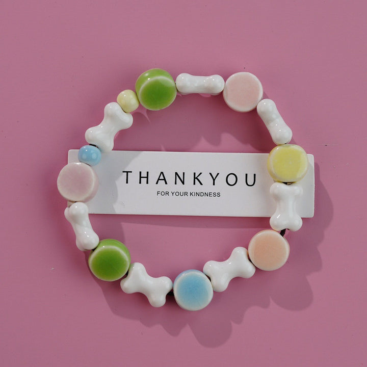 Heart-Shaped Beaded Bracelet Bowlift