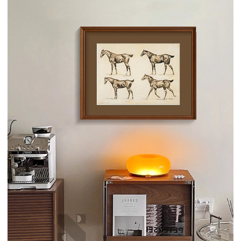 Framed Wooden Landscape Art