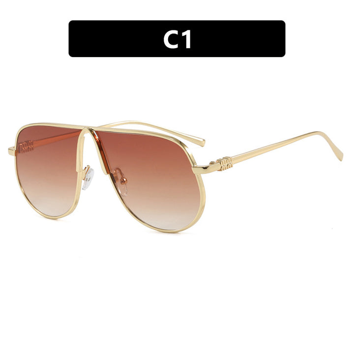 Women's pilot sunglasses with high-quality metal frame and polarized lenses Bowlift