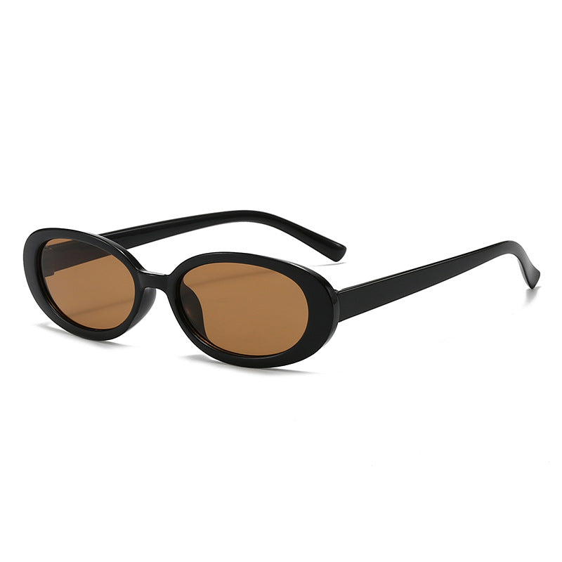 Retro Oval Frame Sunglasses
