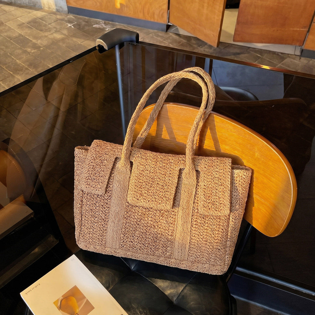 Large Handwoven Shopping Bag Bowlift