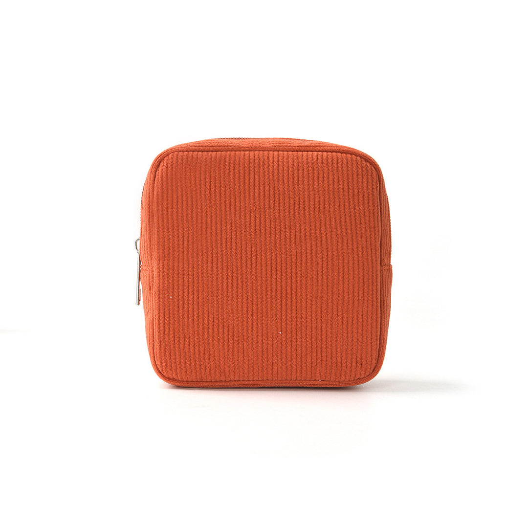 Cosmetic storage bag with structured surface Bowlift