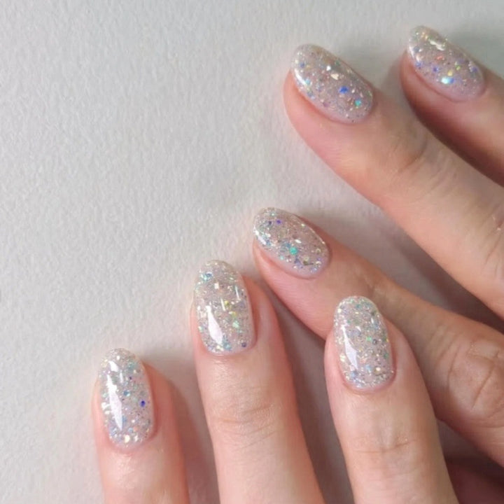Glamorous Glittering Press-On Nail Set Bowlift