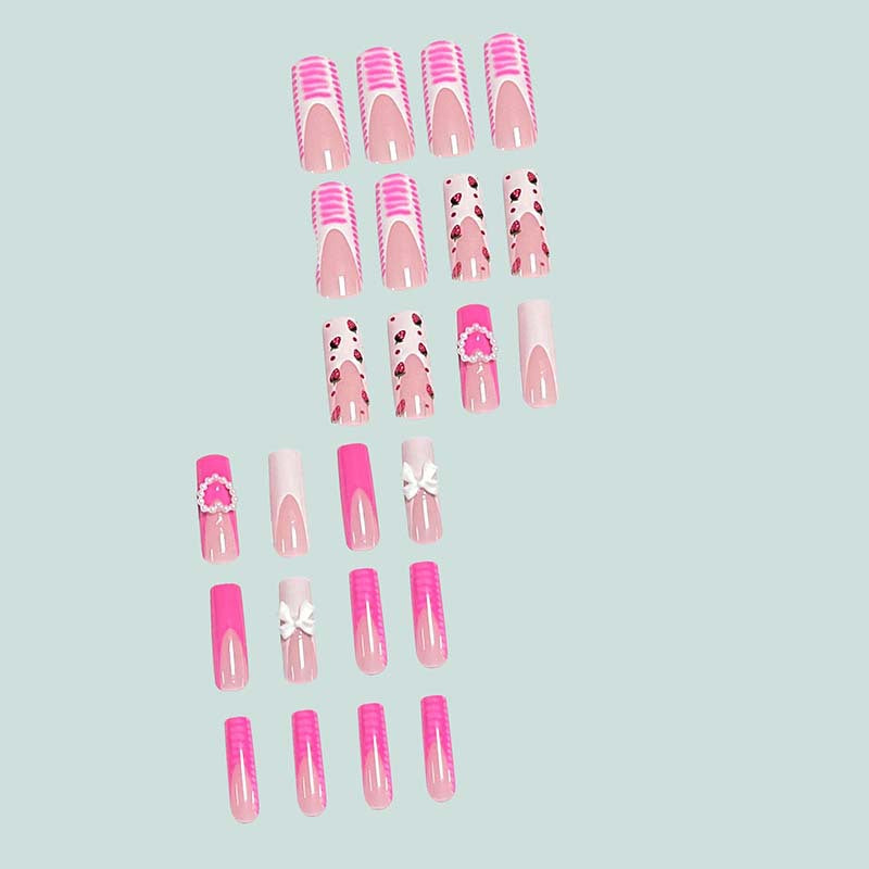 Artistic acrylic nails with fruit design Bowlift