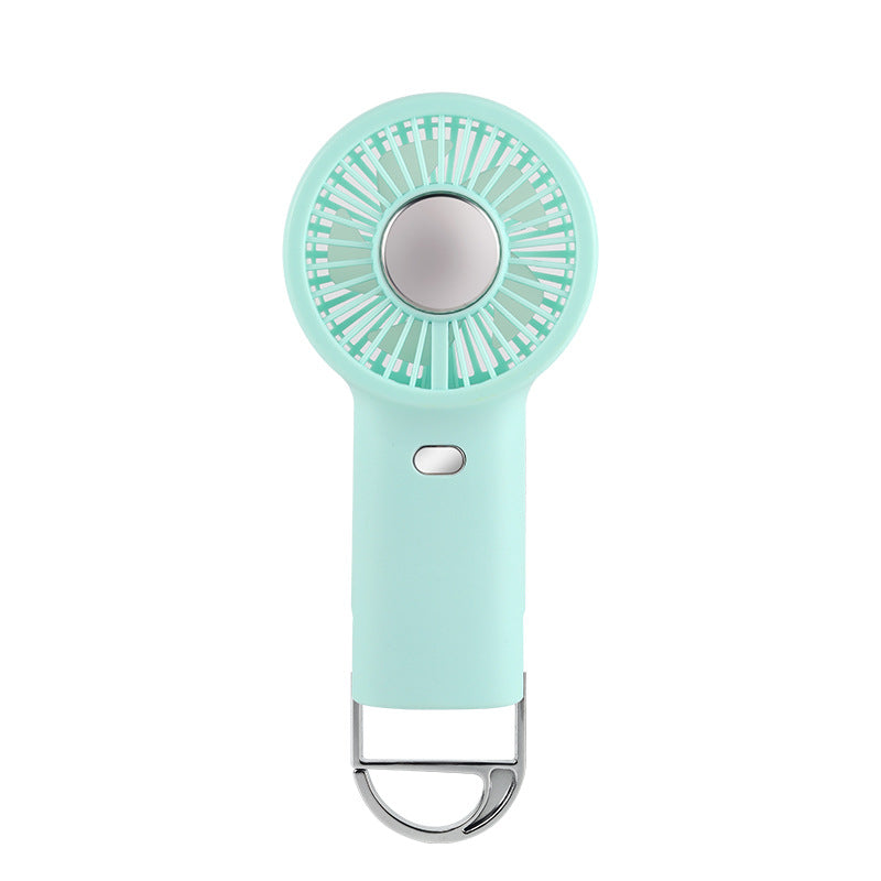 Ladies Portable Hand Fan with Integrated Keychain Bowlift