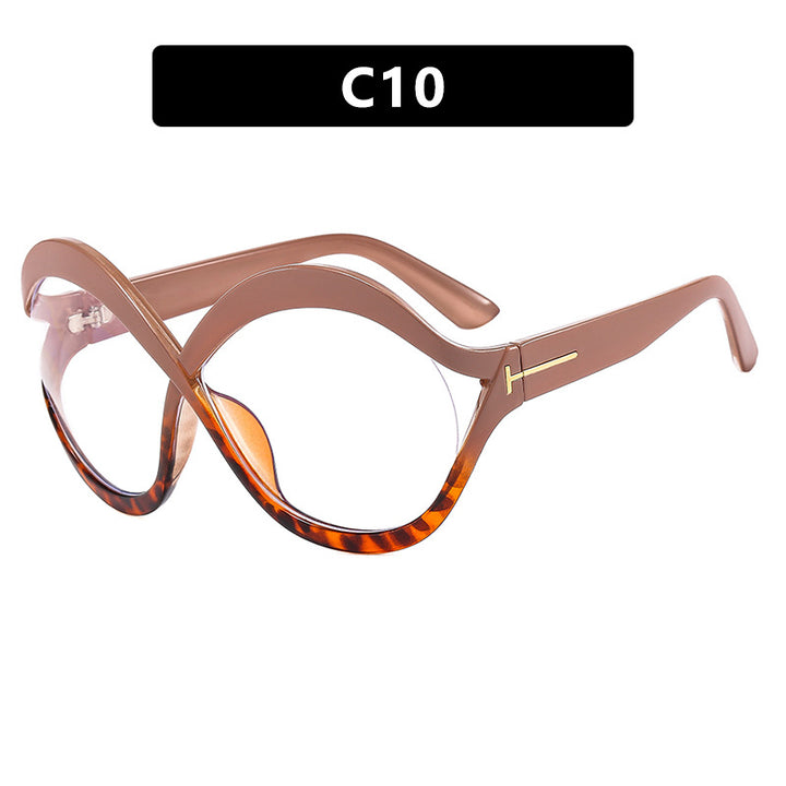 Women's extravagant Cat-Eye sunglasses with curved frame Bowlift
