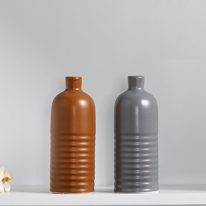 Modern Textured Ceramic Table Vase Bowlift