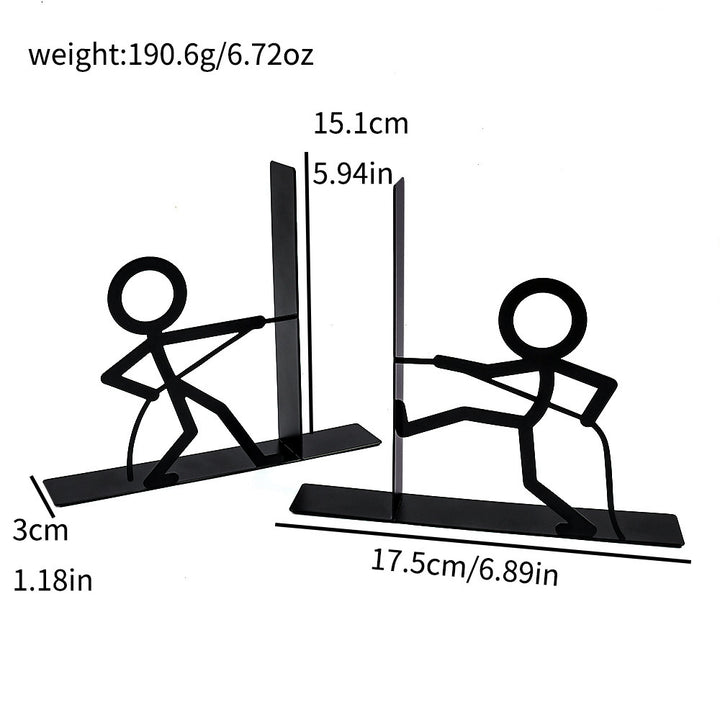 Creative Stick Figure Decorative Bookends