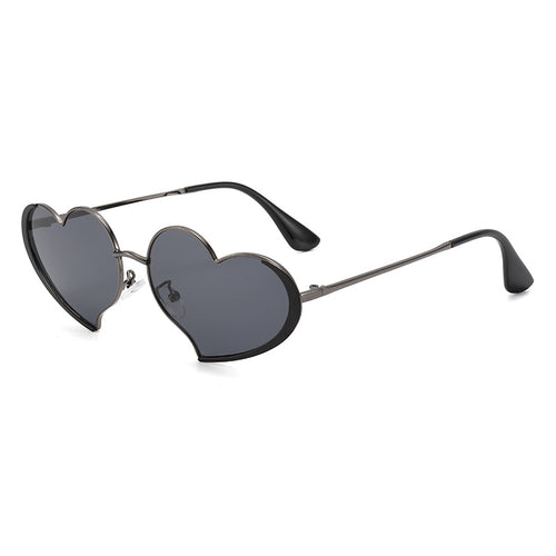 Ladies heart-shaped sunglasses with glamorous frame Bowlift