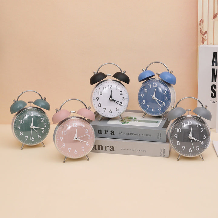 Classic alarm clock with double bell mechanism Bowlift