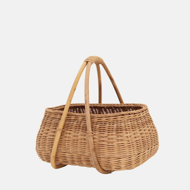 Handmade basket with ergonomic handle Bowlift
