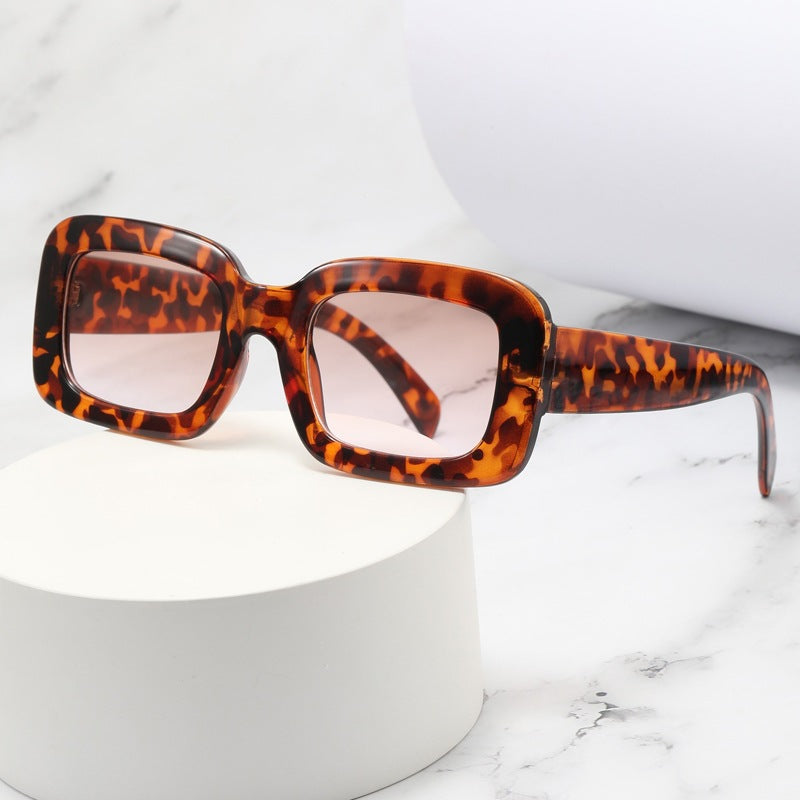 Retro Chunky Rectangular Acetate Sunglasses with Polarized Full UV Protection Bowlift