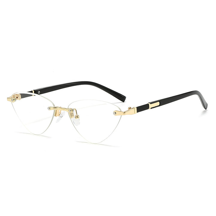 Ladies fashionable Cat-Eye sunglasses with elegant metal frame Bowlift