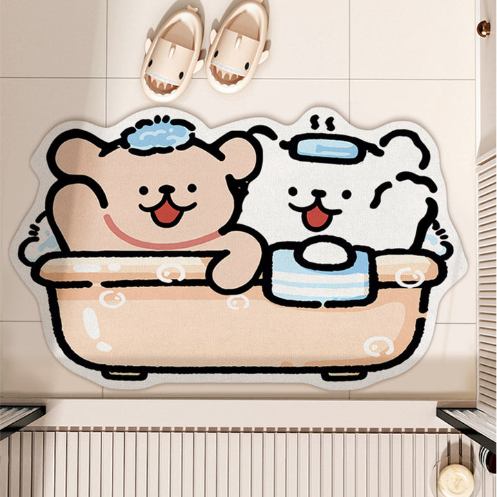 Playful Good Luck-Themed Entryway Mat