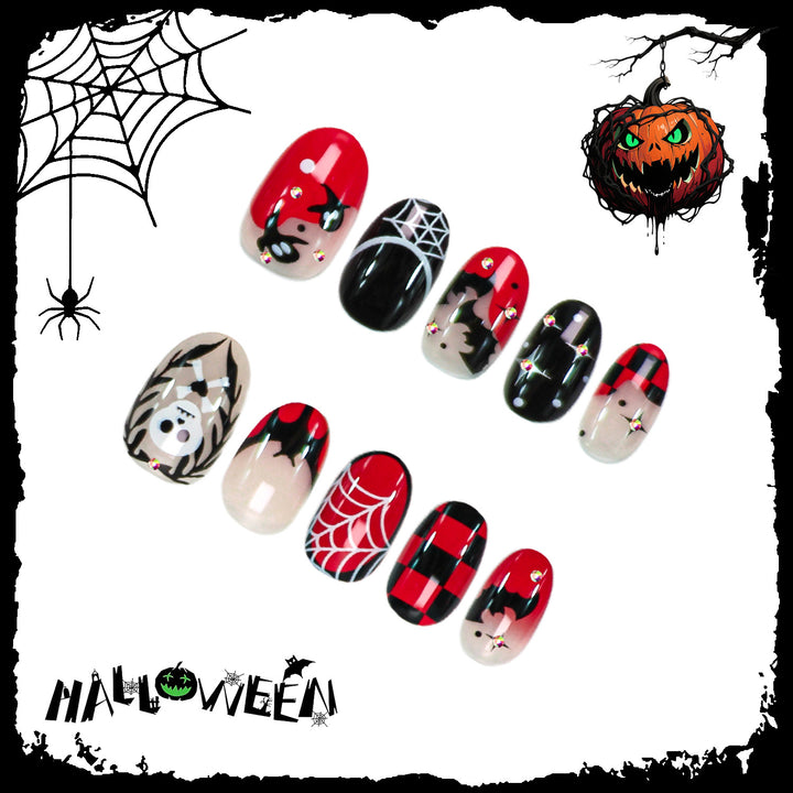 Halloween Artificial Nail Set for Creative Nail Design Bowlift