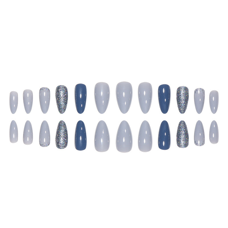Elegant Glitter-Stone Nail Art Bowlift