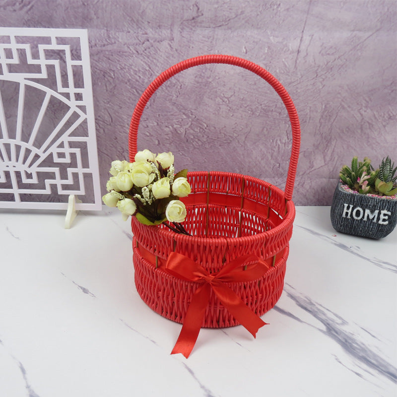 Decorative Handwoven Storage Basket Bowlift
