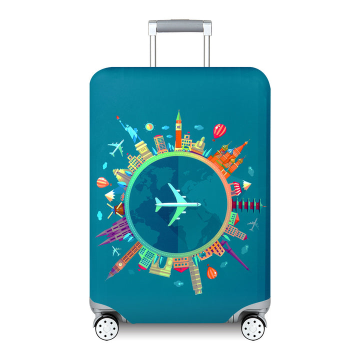 Unisex nan Kids Luggage Cover for Hard Shell Suitcases with Fun Space Design made of Elastic Polyester-Spandex Bowlift